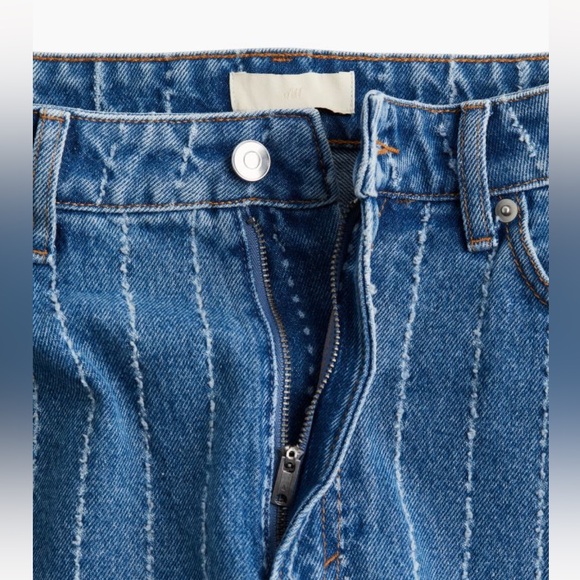 NWT H&M Creased Denim Pants - Size 2 - Picture 4 of 9